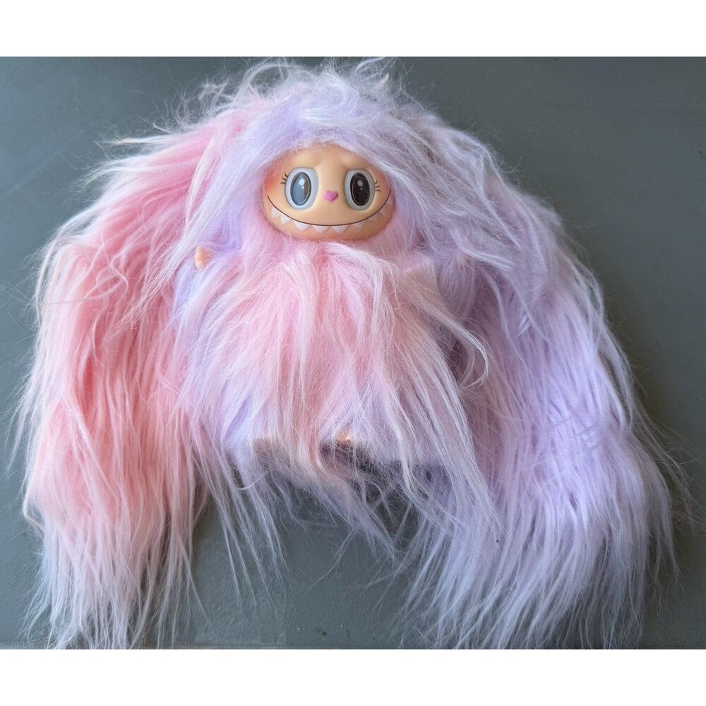 Custom Fuzzy Pink & Purple Labubu Monster